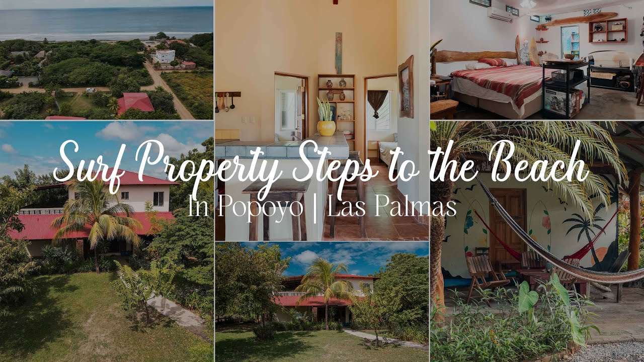 Turnkey Surf Property Steps to the Beach in Popoyo | Las Palmas