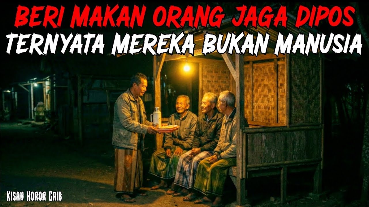 SEMINGGU BERI MAKAN ORANG JAGA DIPOS RONDA TERNYATA MEREKA ARWAH PENJAGA DESA 