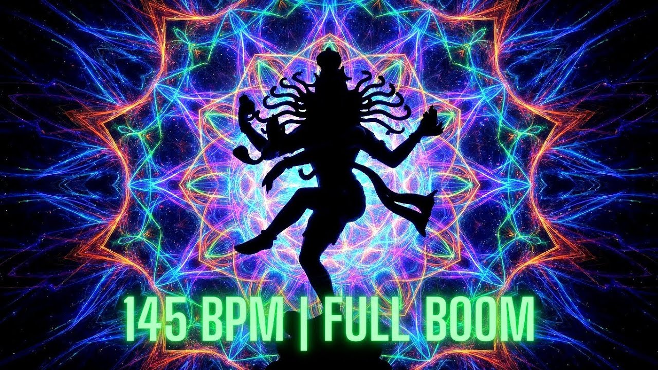 SHIVA COSMIC TANDAVA ⚡ Aggressive Psytrance | 145 BPM Heavy Bass [Full Boom] #shiva #mahadev