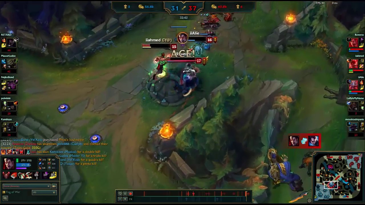 League Of Legends High Elo 7.6 Darius Pentakill Plays S7 2017