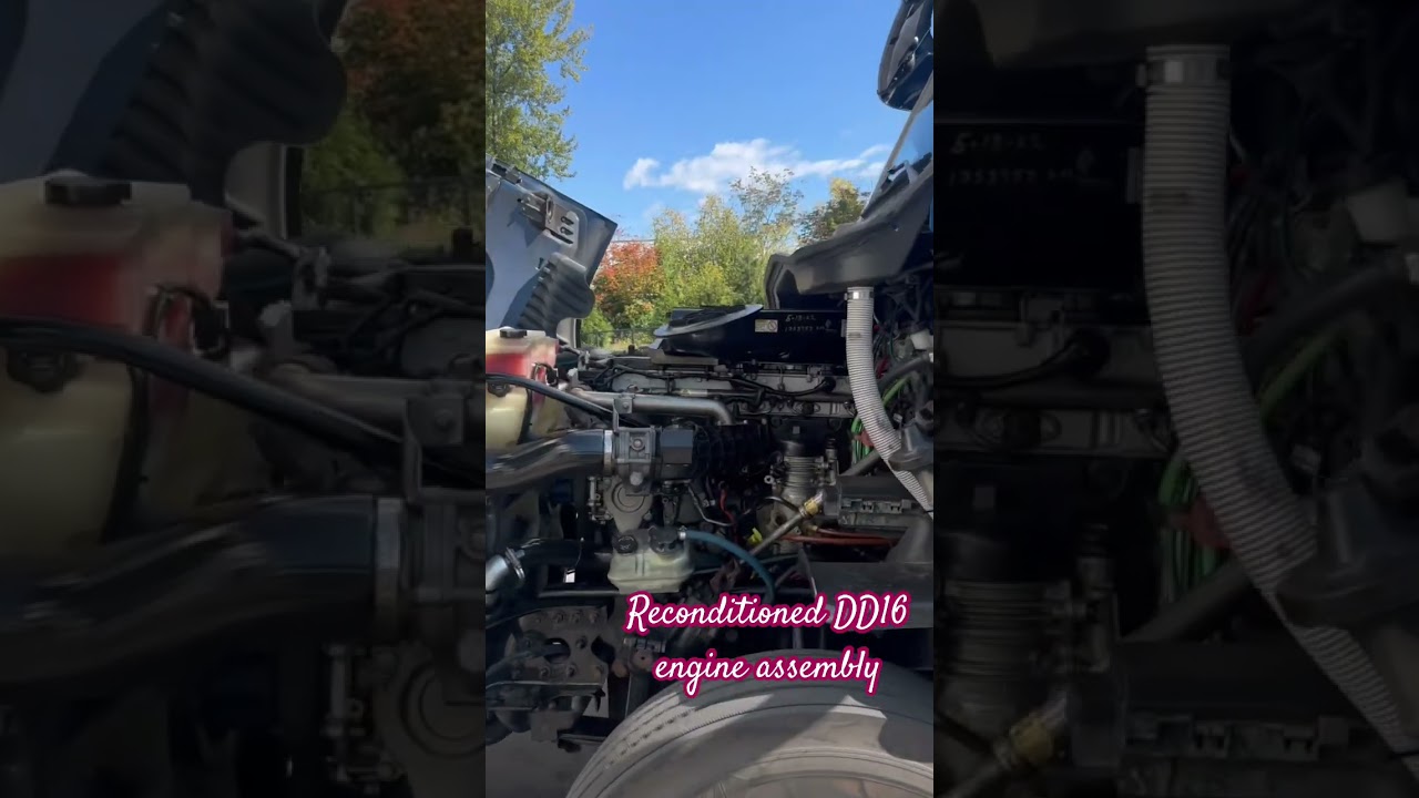 Reconditioned Detroit DD16 engine assembly