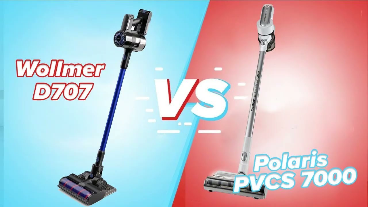 🤖 Битва вертикальных-пылесосов Polaris PVCS 7000  vs Wollmer D707  | Какая модель лучше?