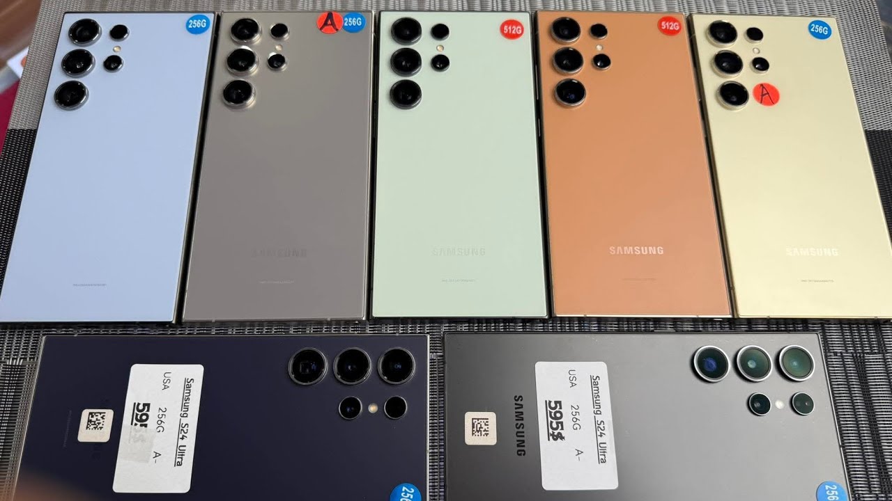 Galaxy S24 Ultra | ដាក់តម្លៃល្អចុងឆ្នាំ 2025 Grade:A 256G 6X3$ A- 256G=595$ Pixel 9Pro XL USA  6X3$ 