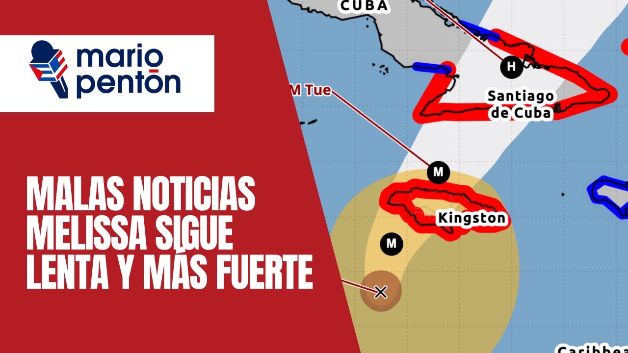 Malas noticias: Melissa sigue lenta y se fortalece a&uacute;n m&aacute;s...