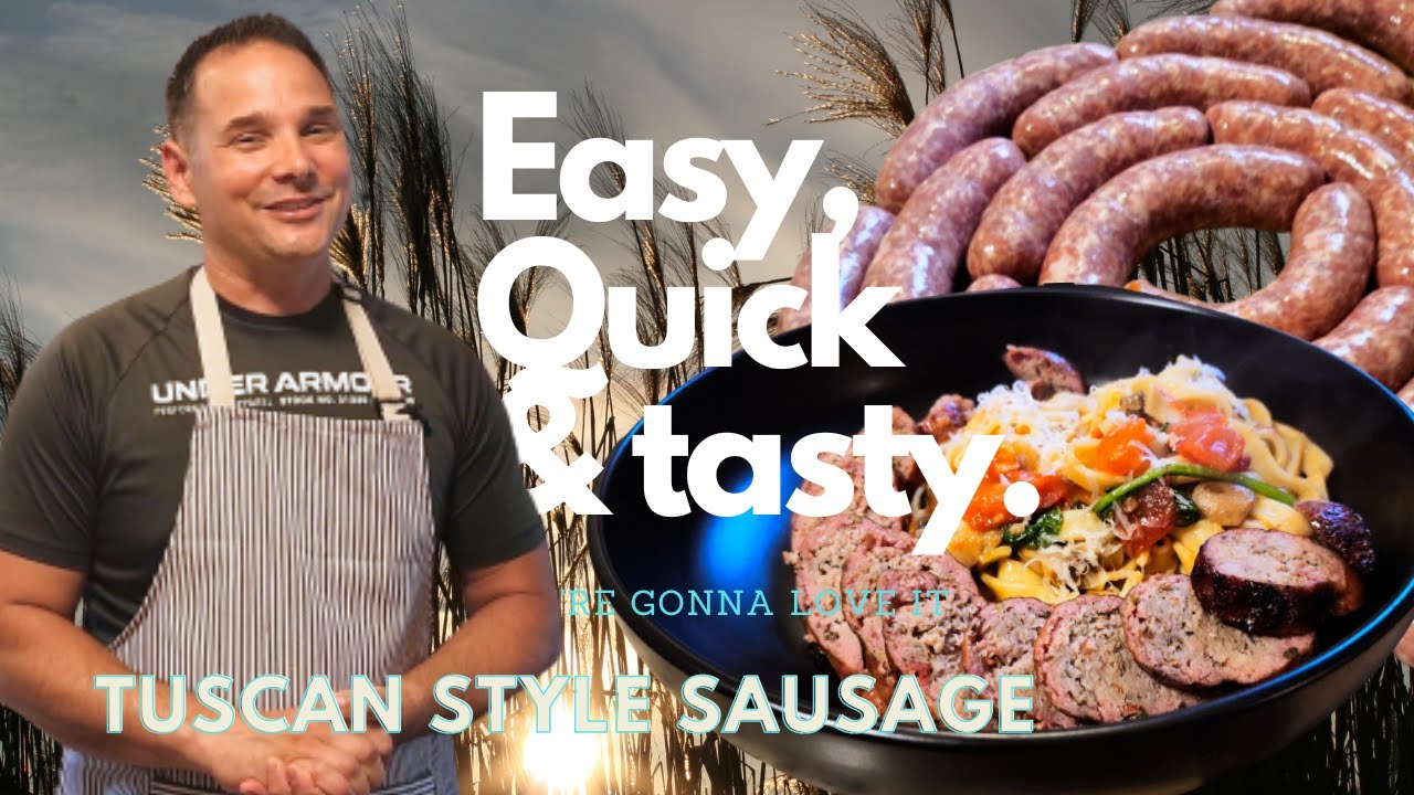 How to make Italian Sausage Tuscan Style made with fresh Sun-Dried Tomatoes and Garden Herbs