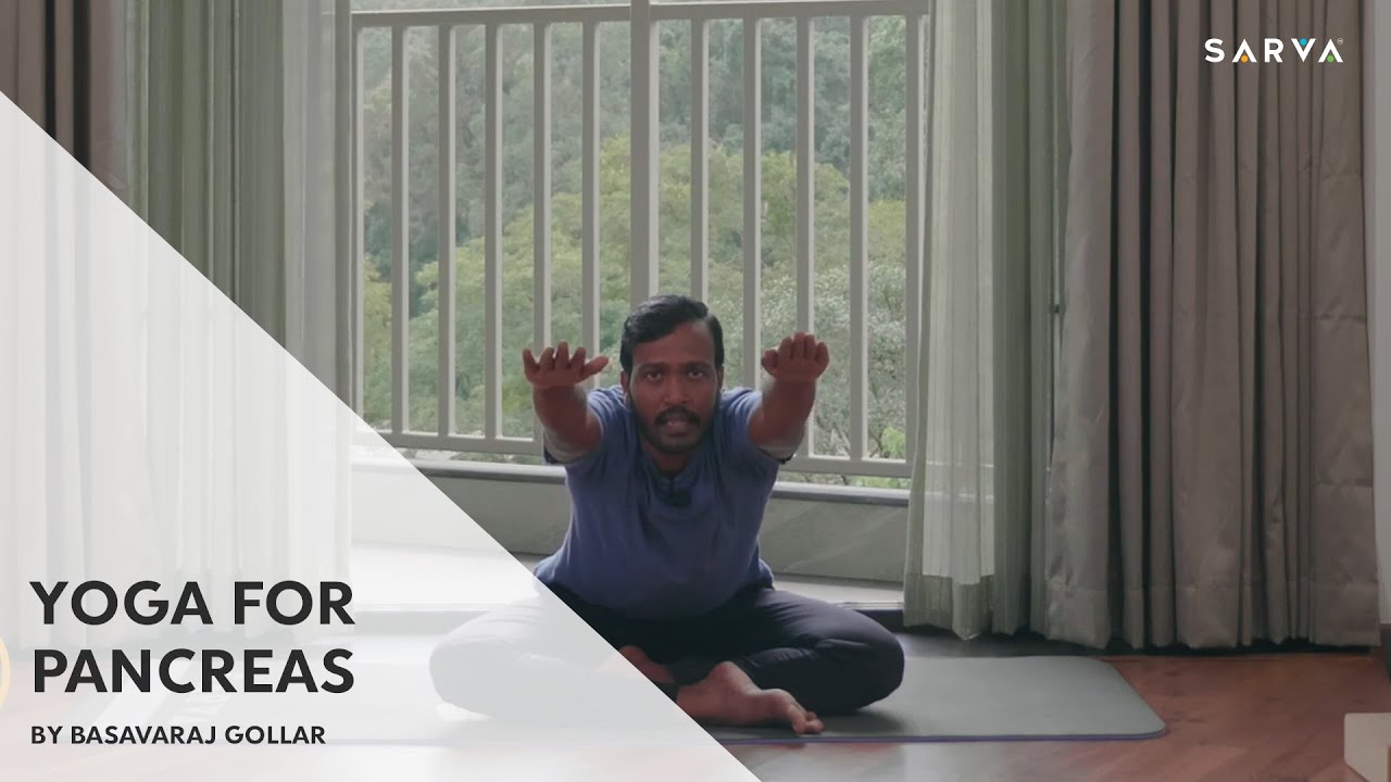 Yoga poses for Stomach & Pancreas | (Healthy Pancreas Basic) | Basavaraj Gollar