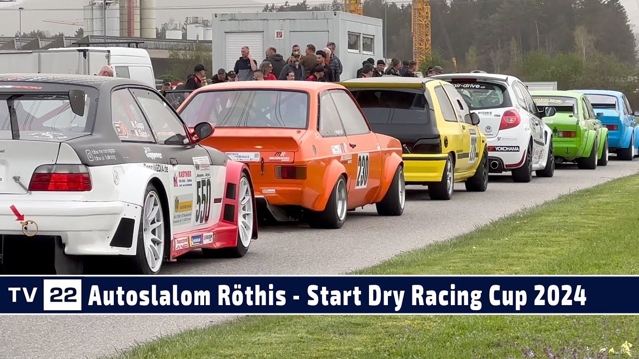 MOTOR TV22: Autoslalom-Start zum 45. Int. Vorarlberger Dry Racing Cup im Drivingcamp Röthis 2024