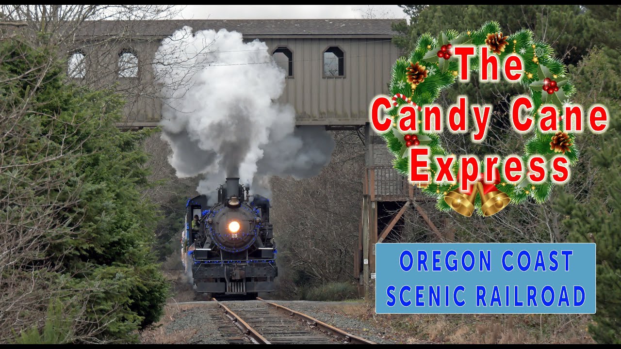 Christmas Trains - Oregon Coast Scenic Candy Cane Express