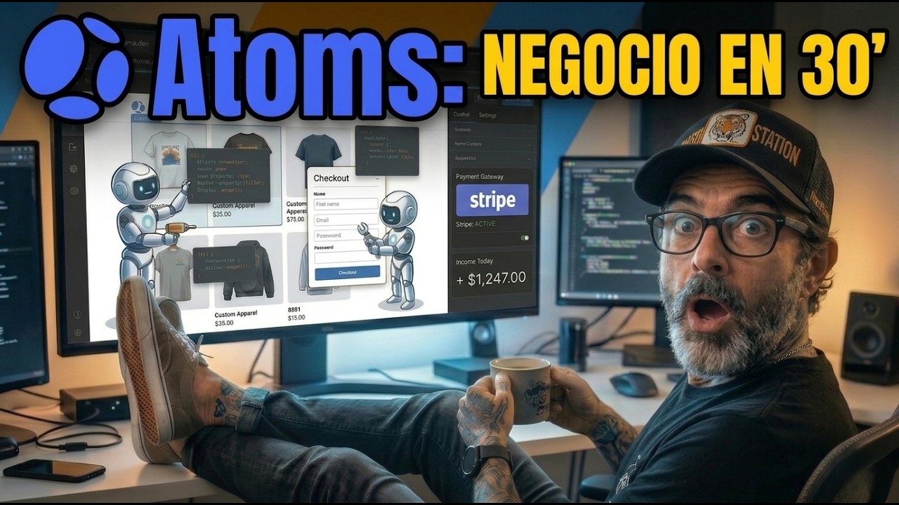 Le pedí a los Agentes de ATOMS que creen mi  Negocio (En 30 Minutos)