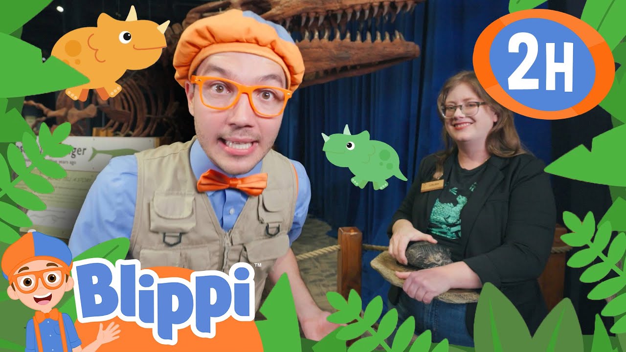 Blippi Learns About Dinosaurs! 🦖 Science Fun at the Museum | Blippi | Educational Songs For Kids