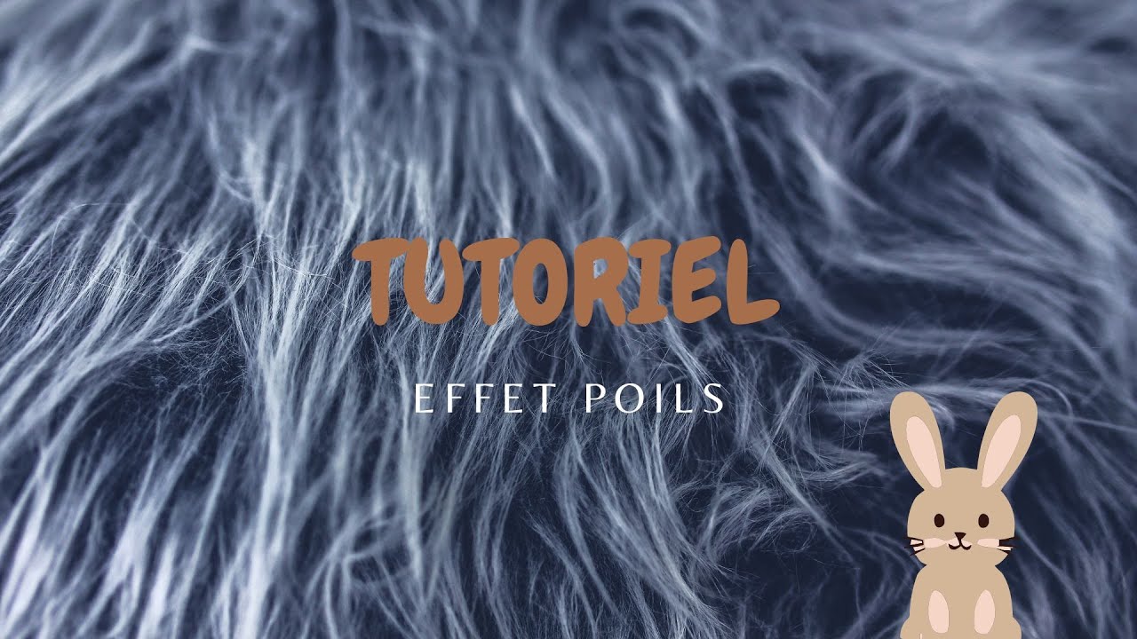 (Tuto) Comment je réalise | Un effet poils 🐇
