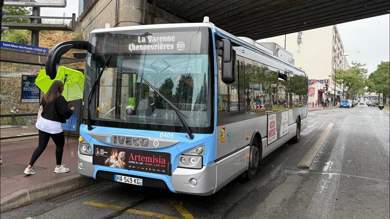 iveco bus urbamway 12 gnv 6405 sur ligne 112 ratp part 2