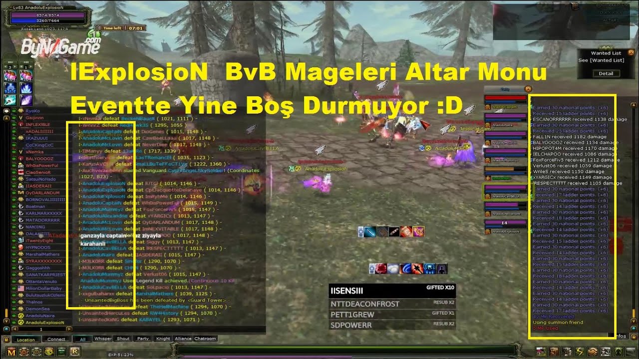 BvB Mageleri Altar' da Monu Event' de G&uuml;zel Np Kasıyorlar | Knight Online