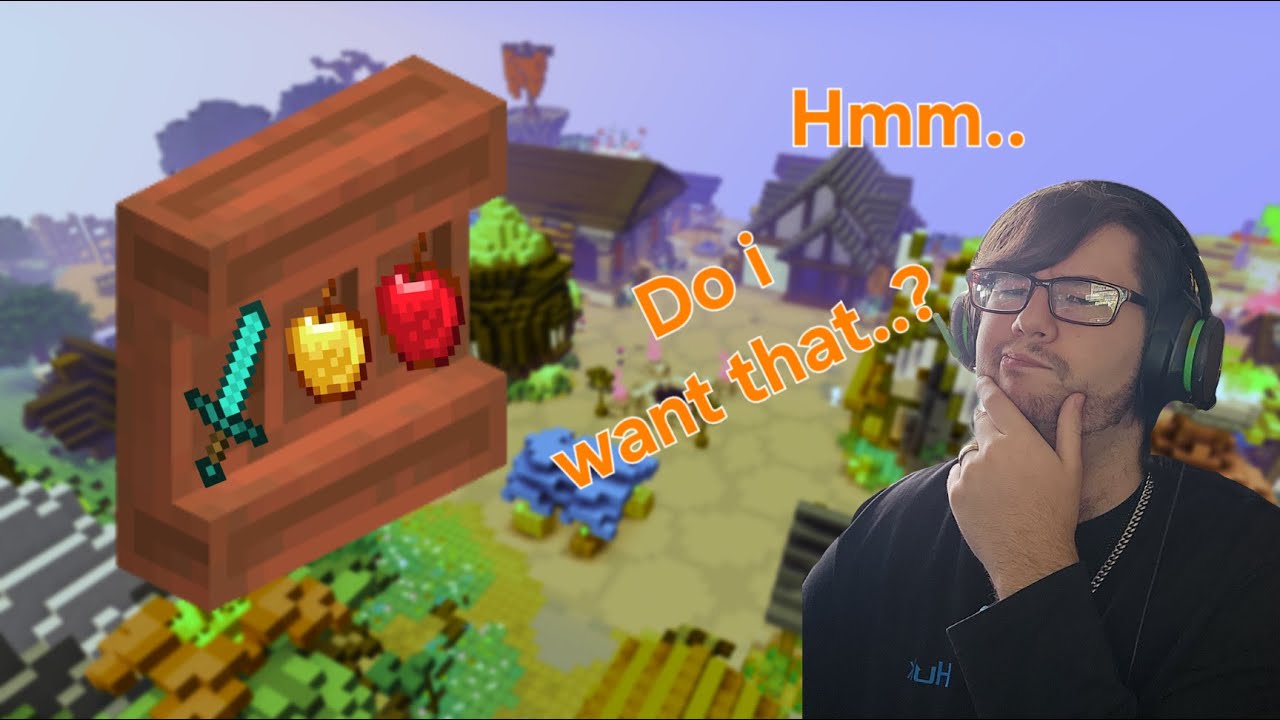 Minecraft Sky Block!!! Ep 6 window shopping in the hub
