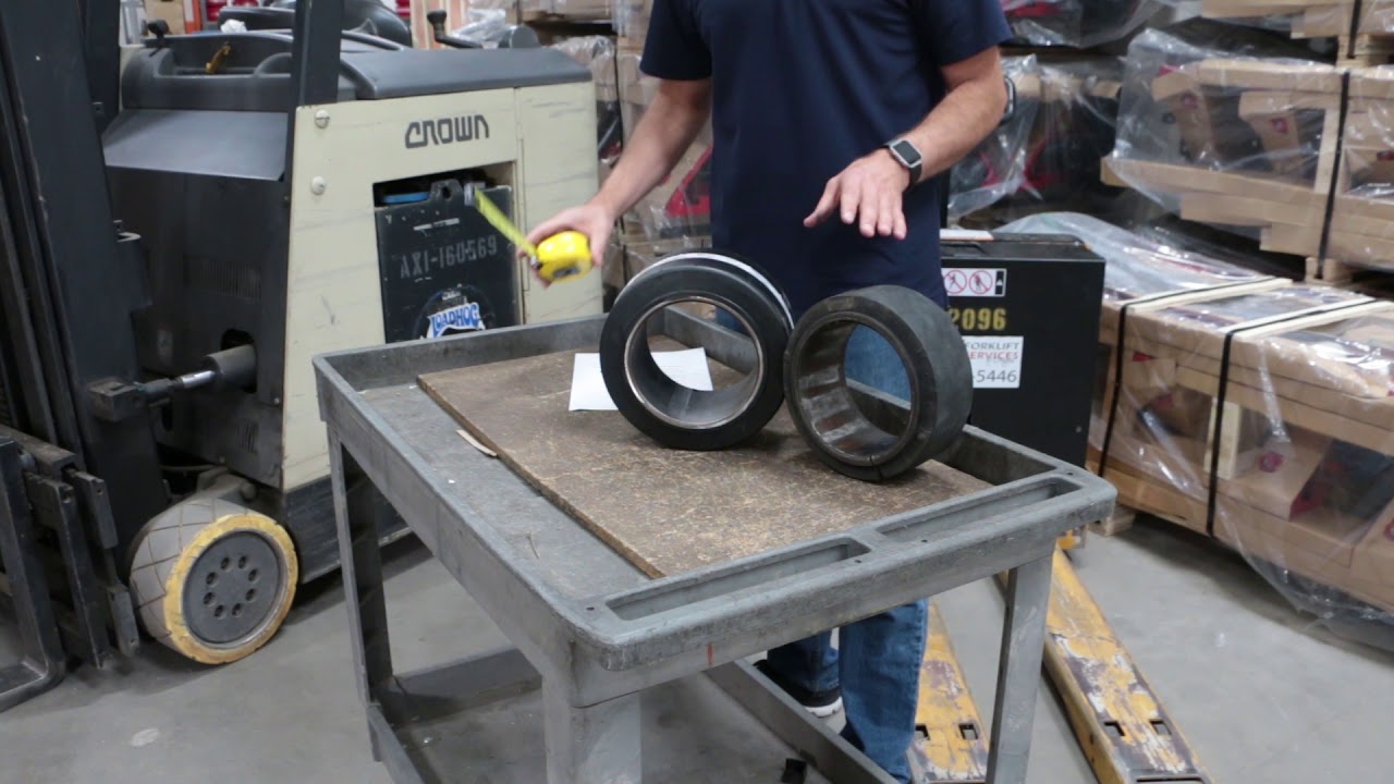 When to replace, how to measure the drive tire on your forklift