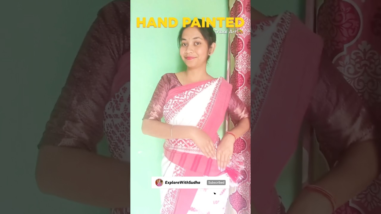 Sarhul Special Art😍 Jharkhand Tribal Design #shorts #sarhul #sarhulfestival  #youtubeshorts #craft