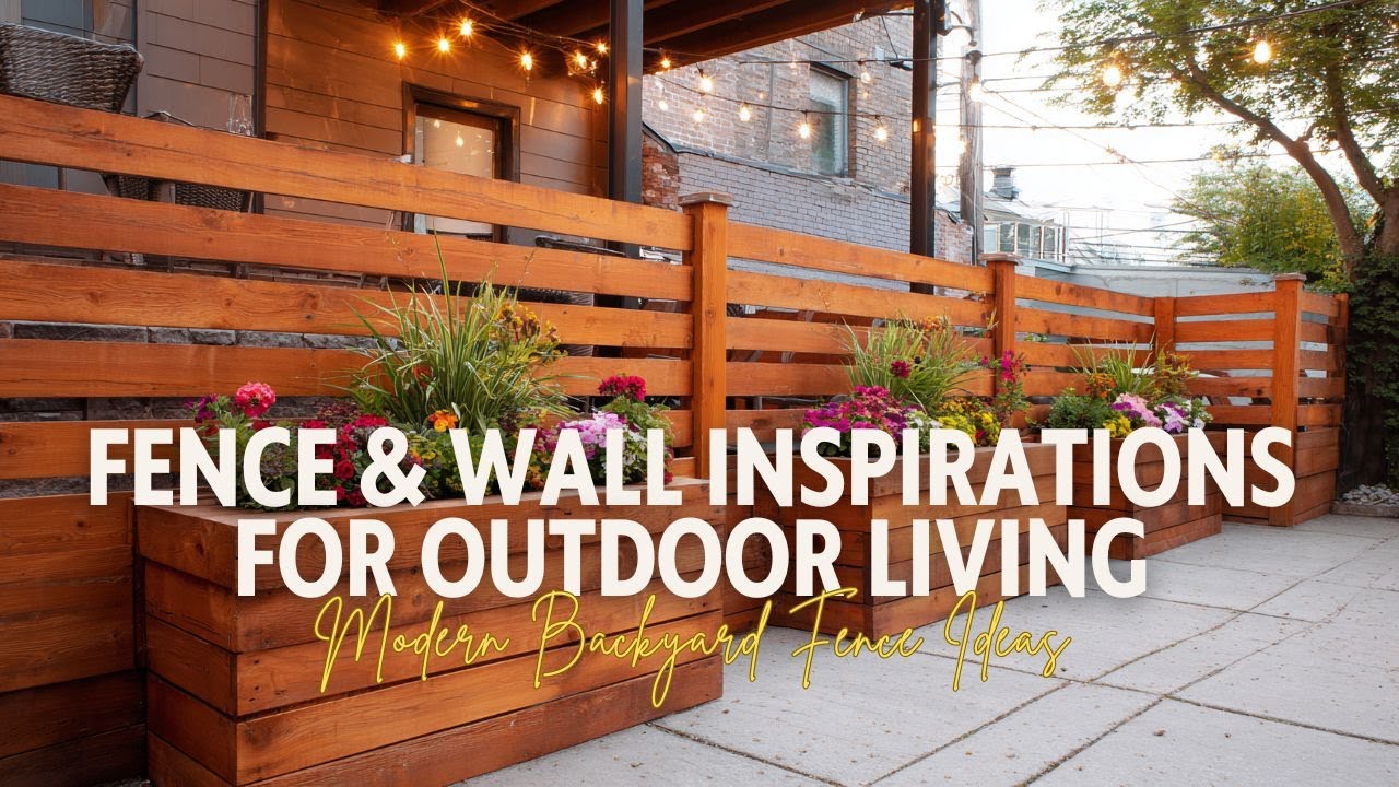 Modern Backyard Fence Ideas 2025   Fence & Wall Inspirations for Outdoor Living