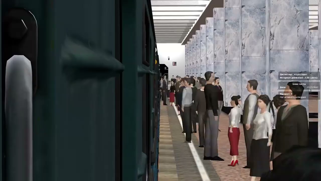 Таймлапс от Выхино до Пролетарки. Garry's Mod Metrostroi 
