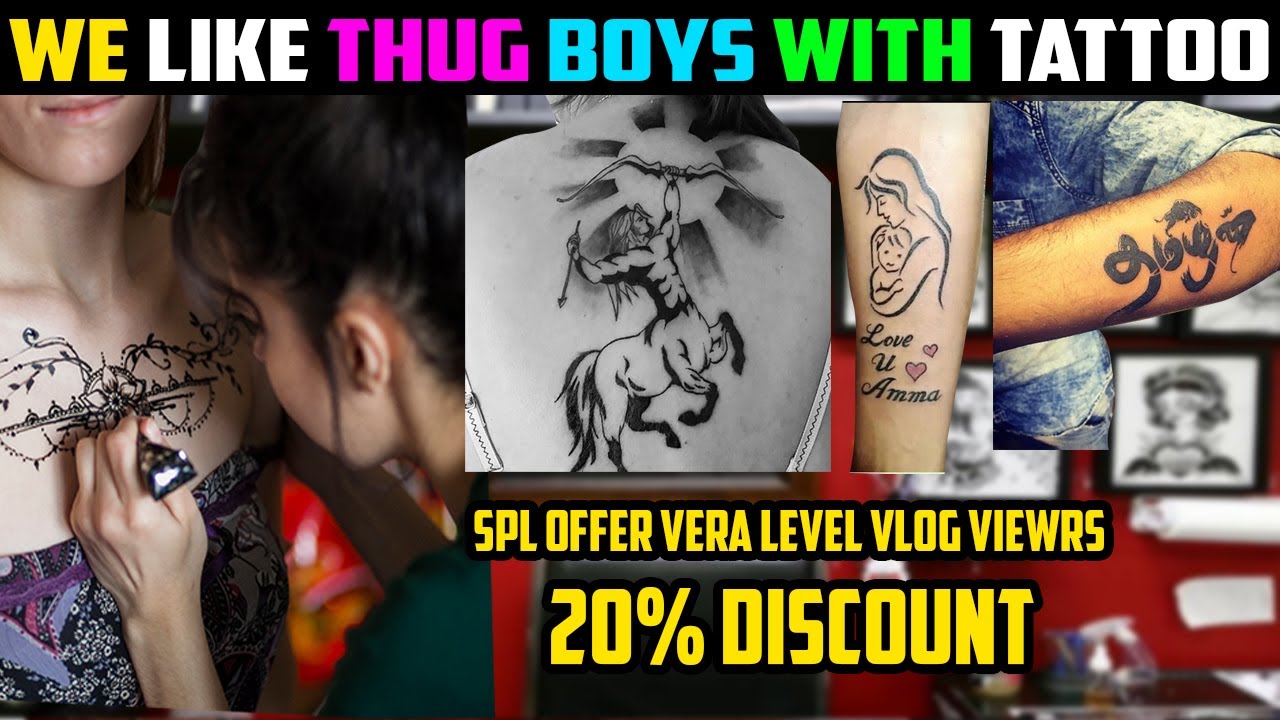 BEST TATTOO SHOP IN CHENNAI TAMIL | Professional Tattoo Studio in Chennai | | Vera Level Vlogs