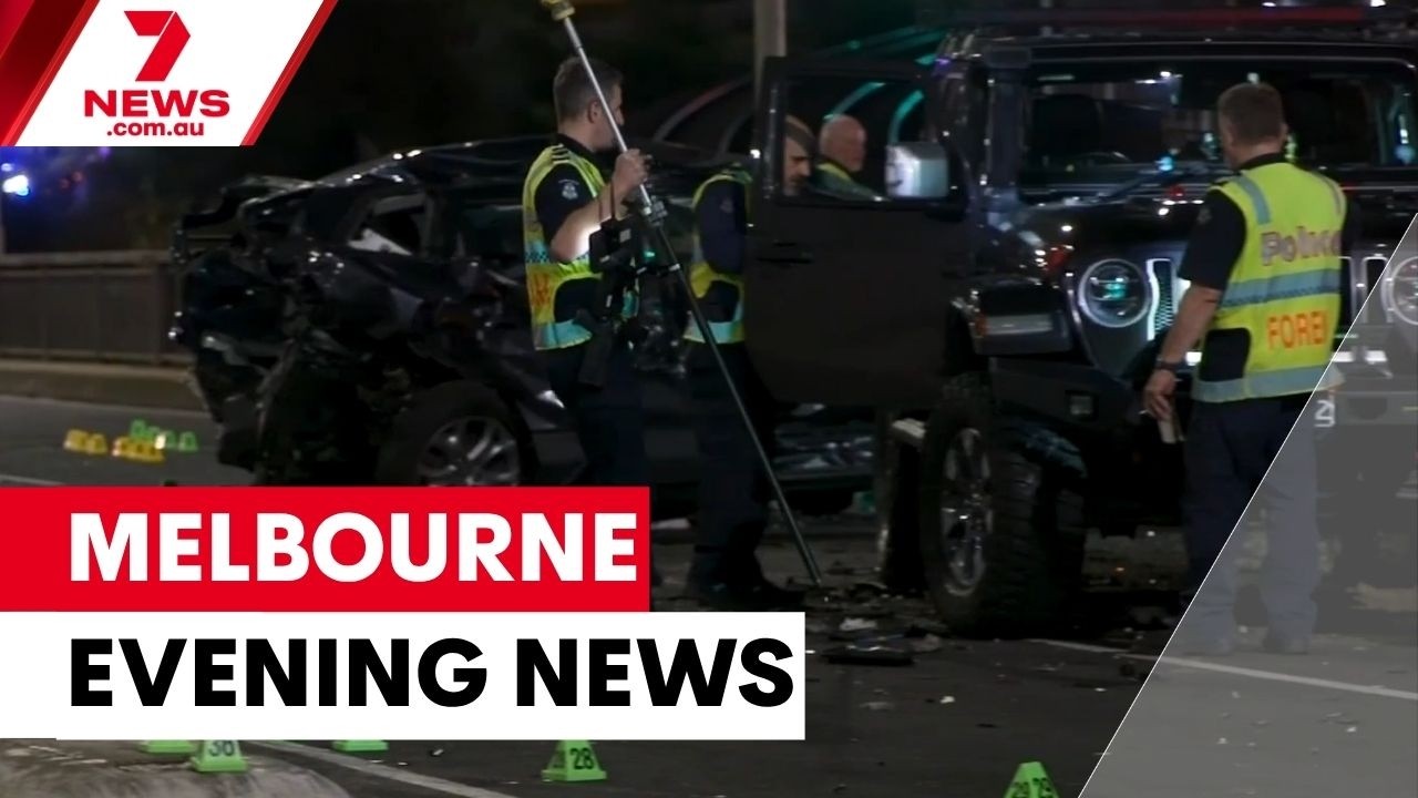 West Melbourne deadly crash; Allan government crime fight; woman released in homicide probe | 7NEWS