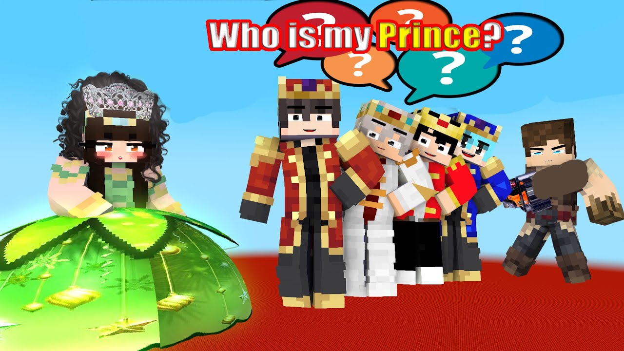 Who is my Prince? Please Help Tiffanie to find the Good Man #minecraft #animation