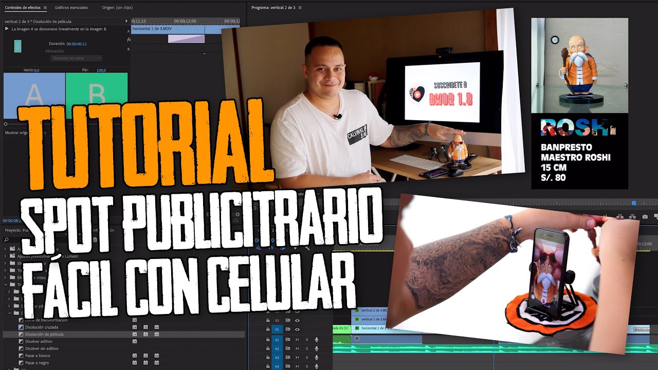 Cómo hacer un VIDEO publicitario FÁCIL con CELULAR 📱🔥 - AMOR 1.8