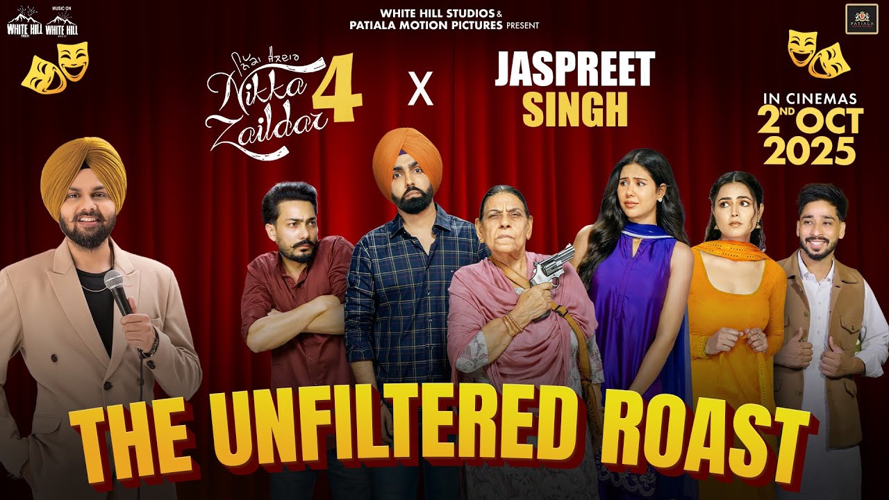 THE UNFILTERED ROAST | Jaspreet Singh Standup Comedy | Nikka Zaildar 4 | In Cinemas on 2nd Oct