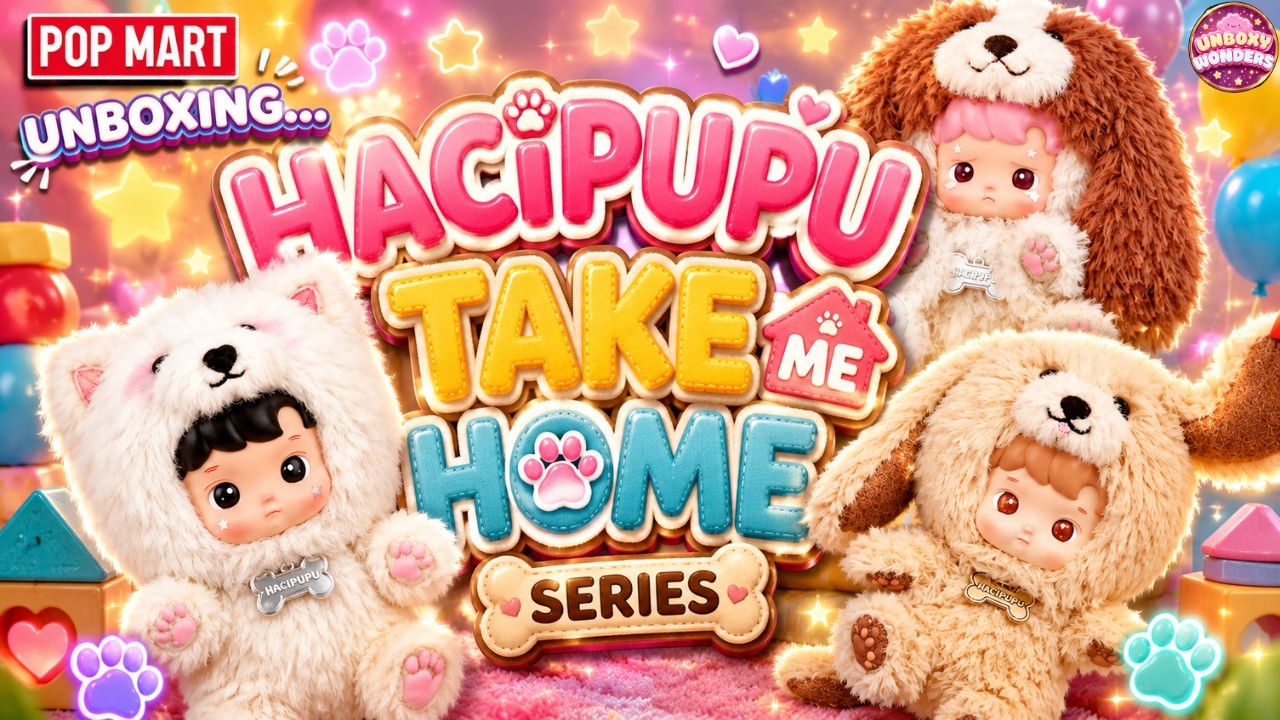 🐶 Unboxing Hacipupu 🦴 Take Me Home Vinyl Plush Unboxing | The Cutest Puppy Collection! #popmart