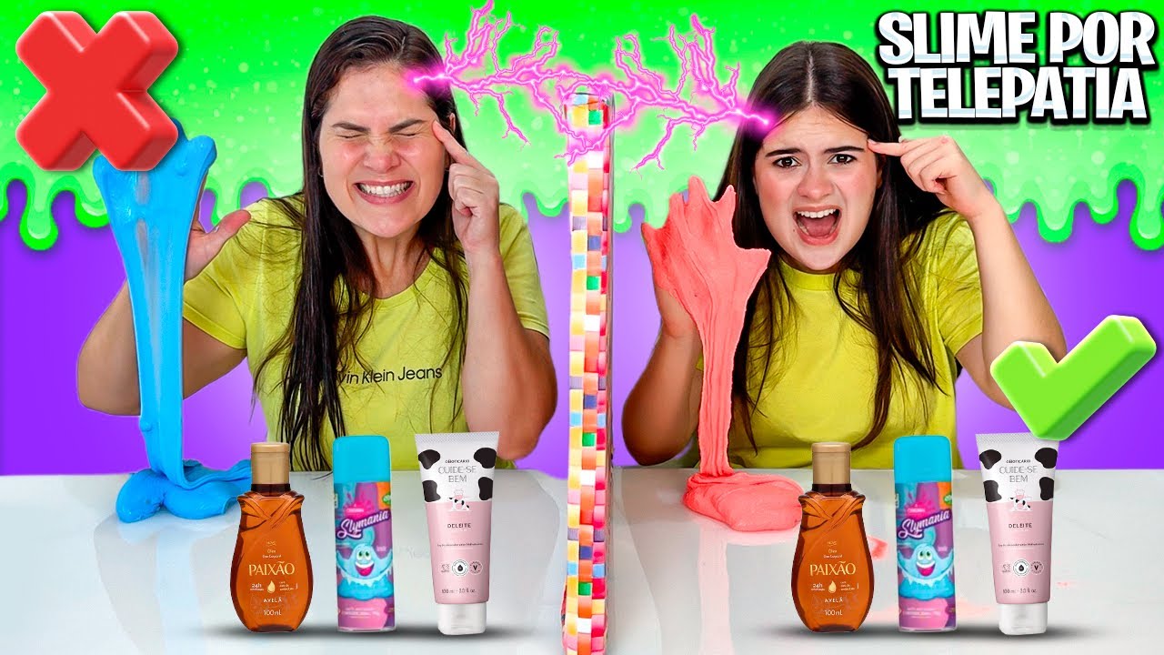SLIME POR TELEPATIA * TUDO DEU ERRADO 😭