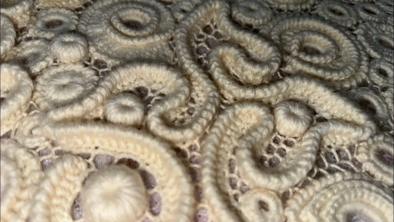 Irish Lace for a Designer Order Finishing the Second Sleeve