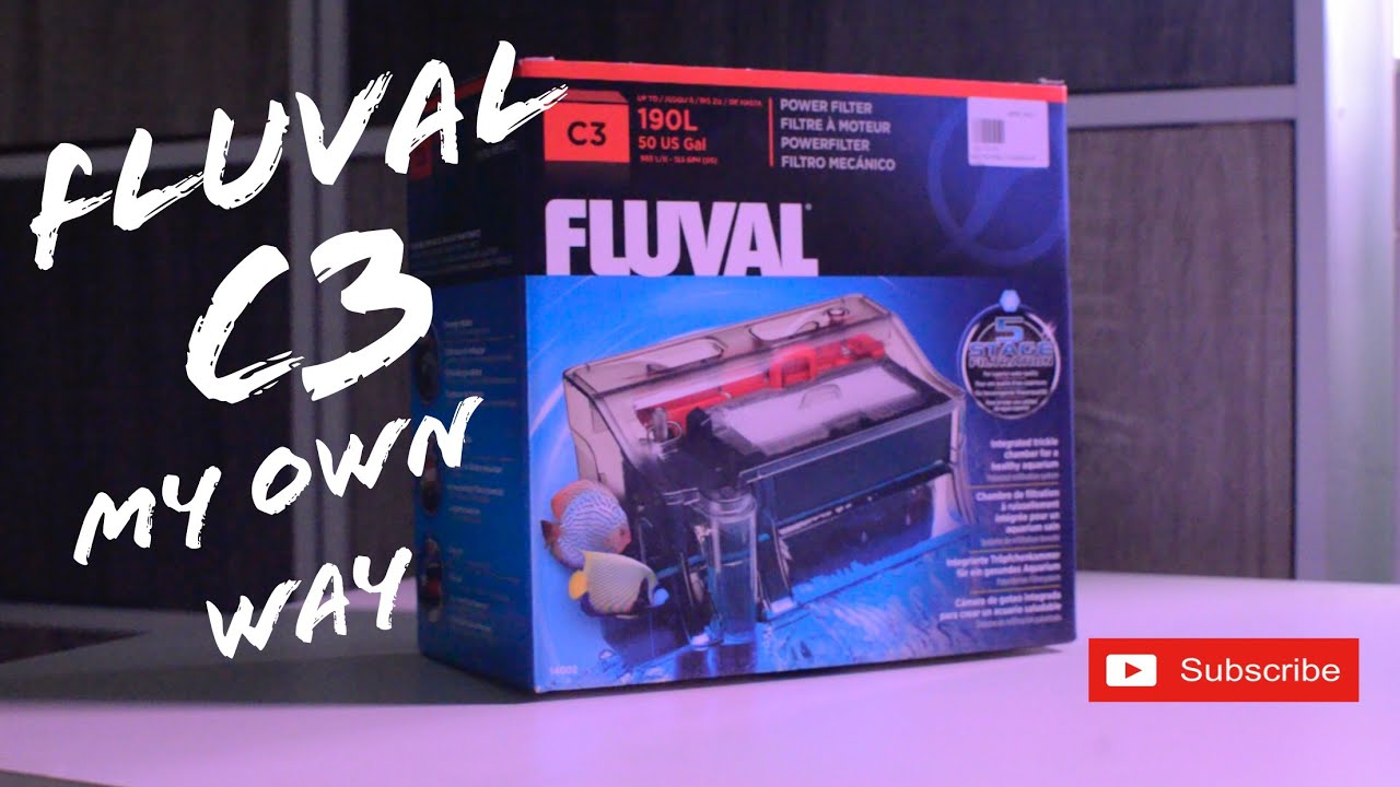 Fluval C3 Hang on back filter setup ( My own way )