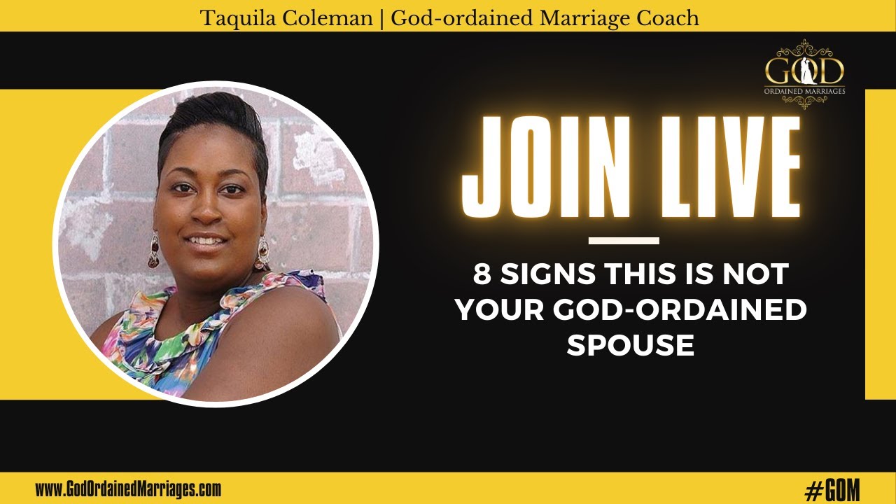 8 Signs This Is NOT Your God-ordained Spouse #godordainedspouse #godordainedmarriage