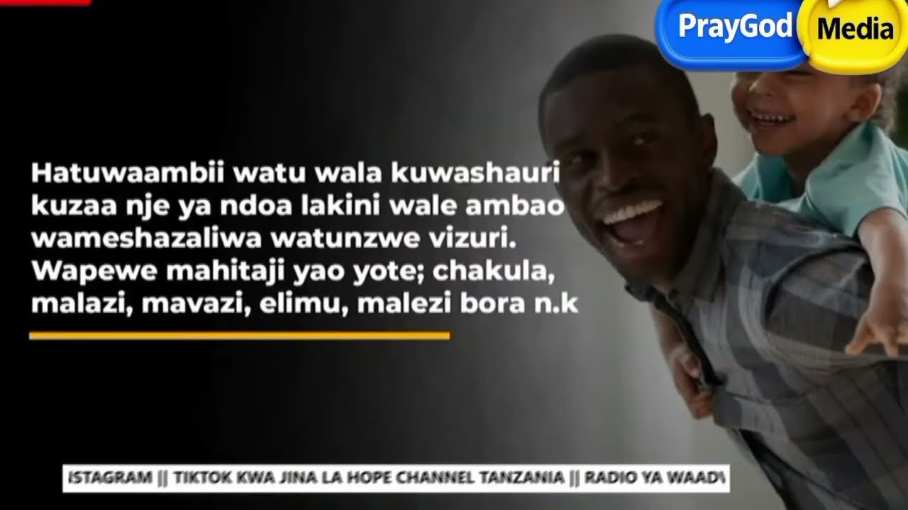 “Malezi ya Watoto wa Nje ya Ndoa: Baraka au Laana?”//deborah urio#paul semba#ndoa#malezi#nje ya ndoa