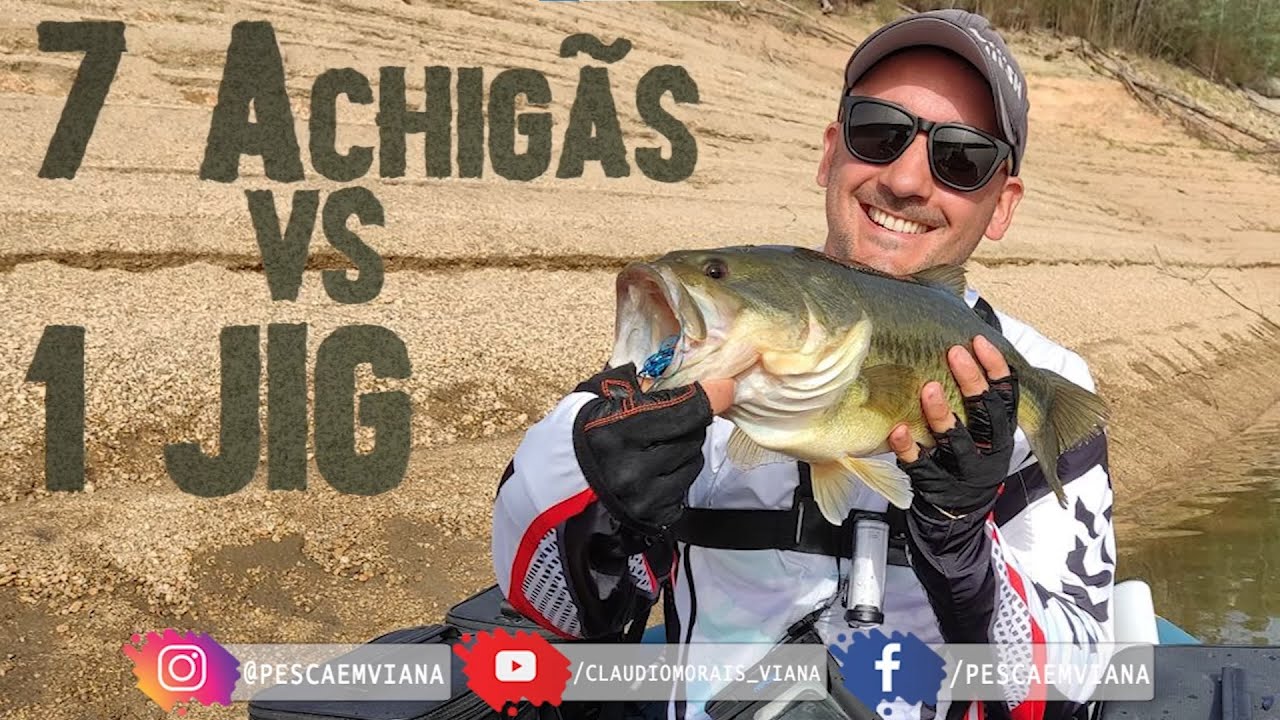 Pesca ao Achigã - 7 Achigãs vs 1 Jig