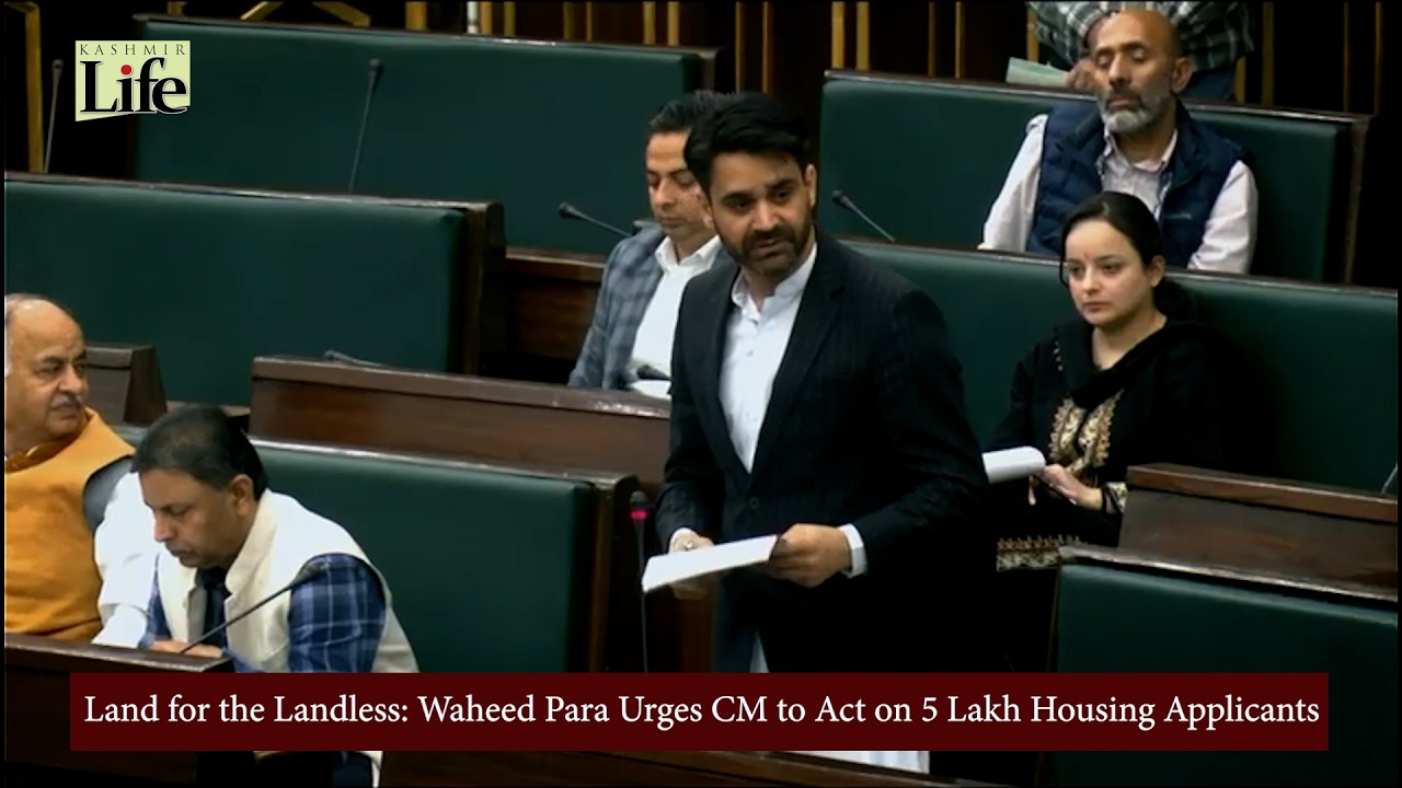 Land for the Landless: Waheed Para Urges CM to Act on 5 Lakh Housing Applicants