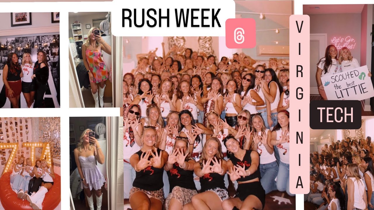 RUSH WEEK @VT || week of outfits, making friends, + joining a sorority