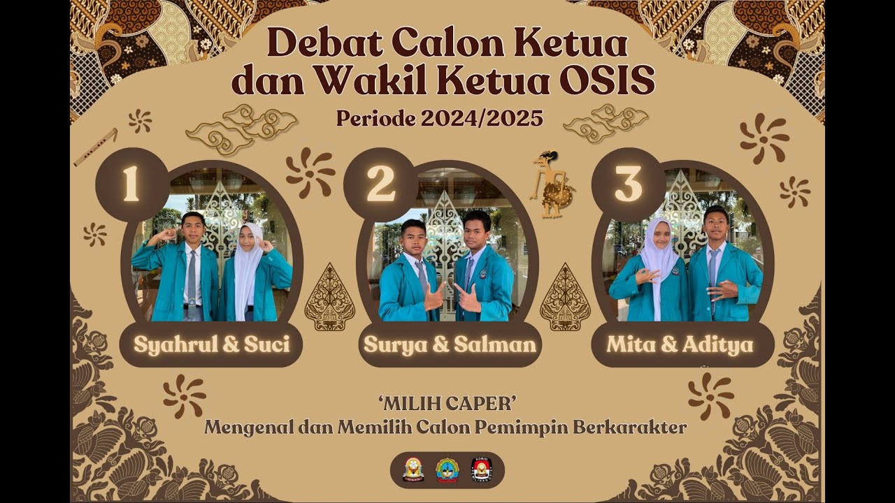 Debat Kandidat Calon Ketua Dan Wakil Ketua OSIS SMA Negeri 1 Cepogo Periode 2024/2025