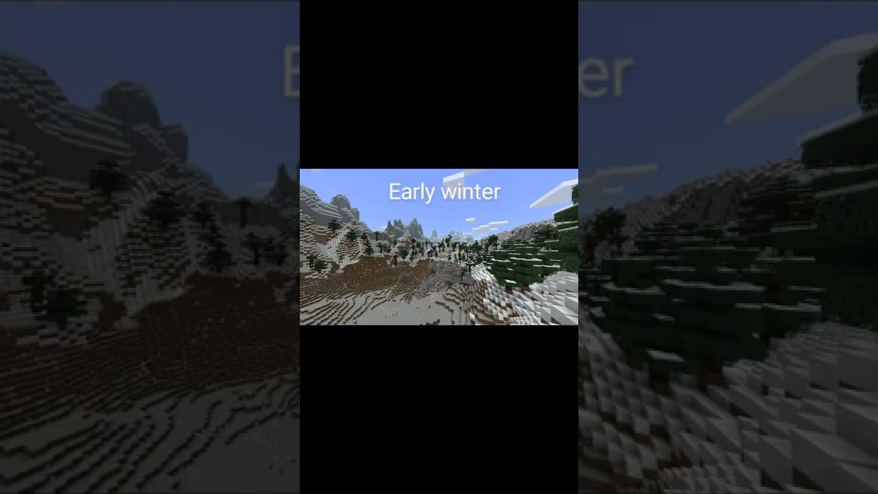 Seasons mod #minecraft #mod #bedrock #bedrockedition #season #1.19 #1.18
