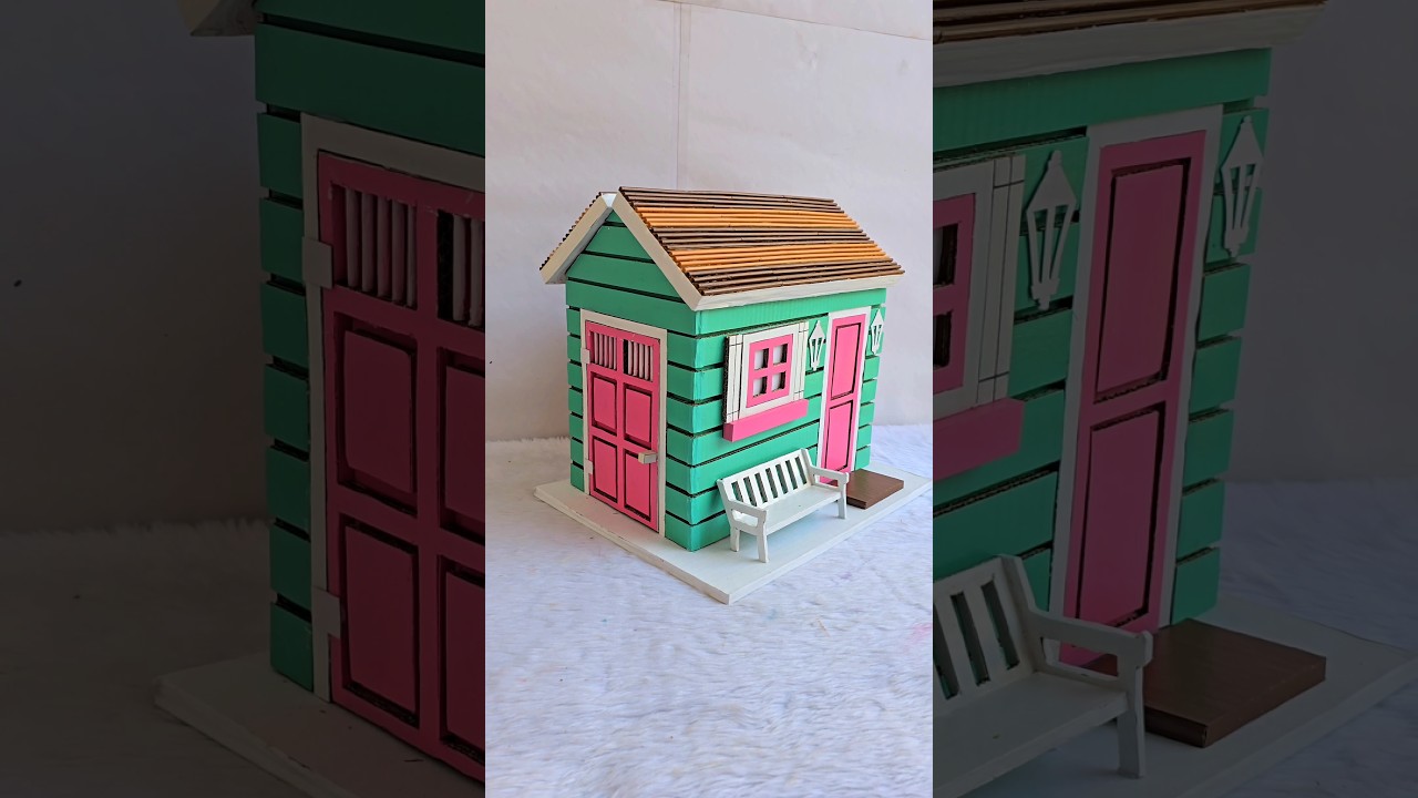 How To Make House With Piggy Bank || DIY Piggy Bank || #shorts #youtubeshorts #piggybank