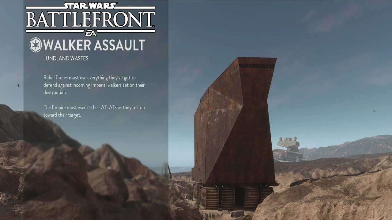 Star Wars Battlefront - Walker Assault - All Maps Endor, Tatooine, Hoth & Sullust [ 1080p 60fps ]