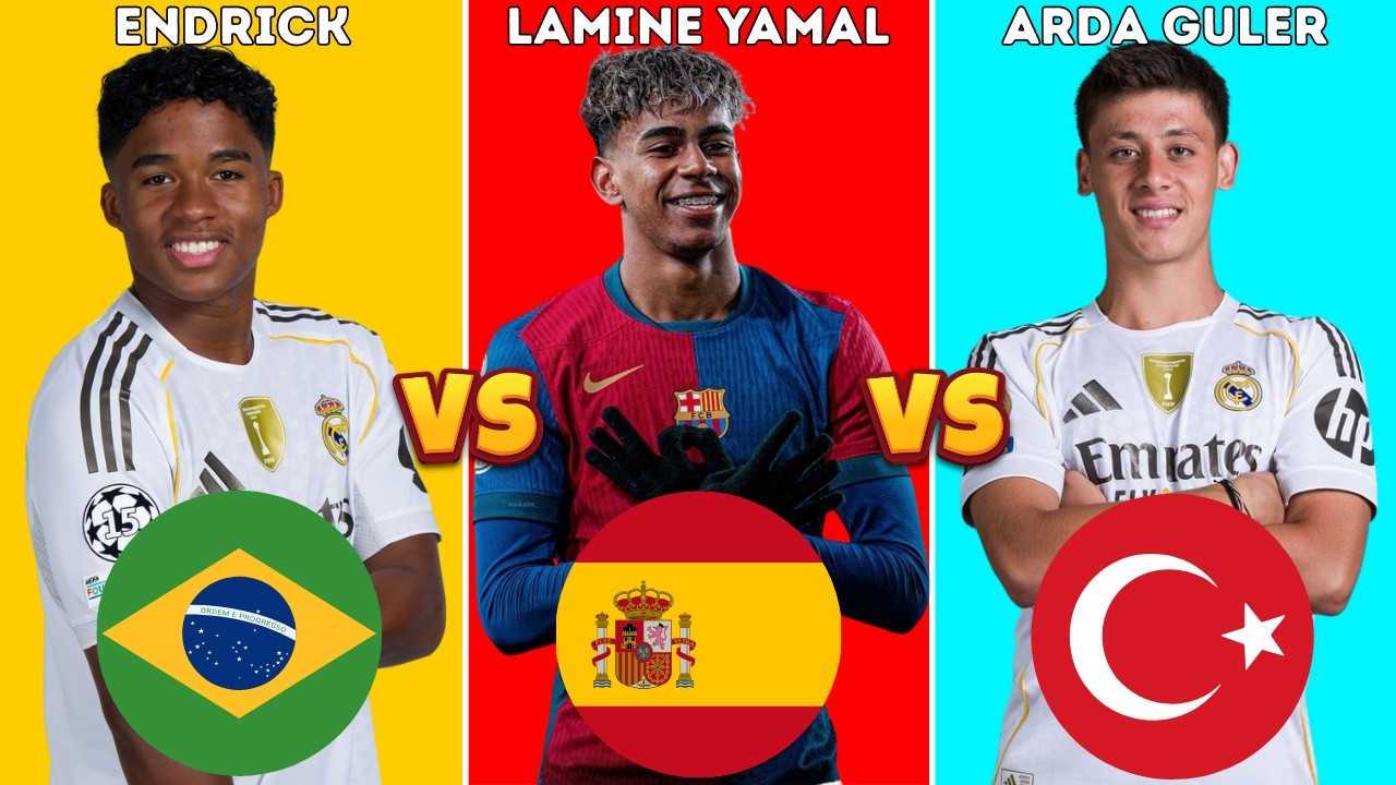 The Future of Football: Who is Better? Endrick, Yamal or Guler? (Real Stats)