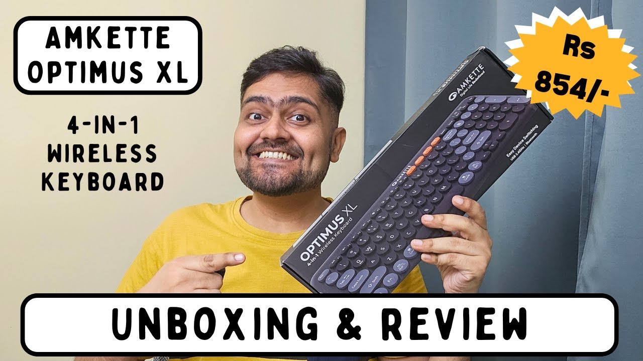 Best Budget Wireless Keyboard Under ₹1000? | Amkette 4-in-1 Keyboard Review after 15 days of Usage🔥