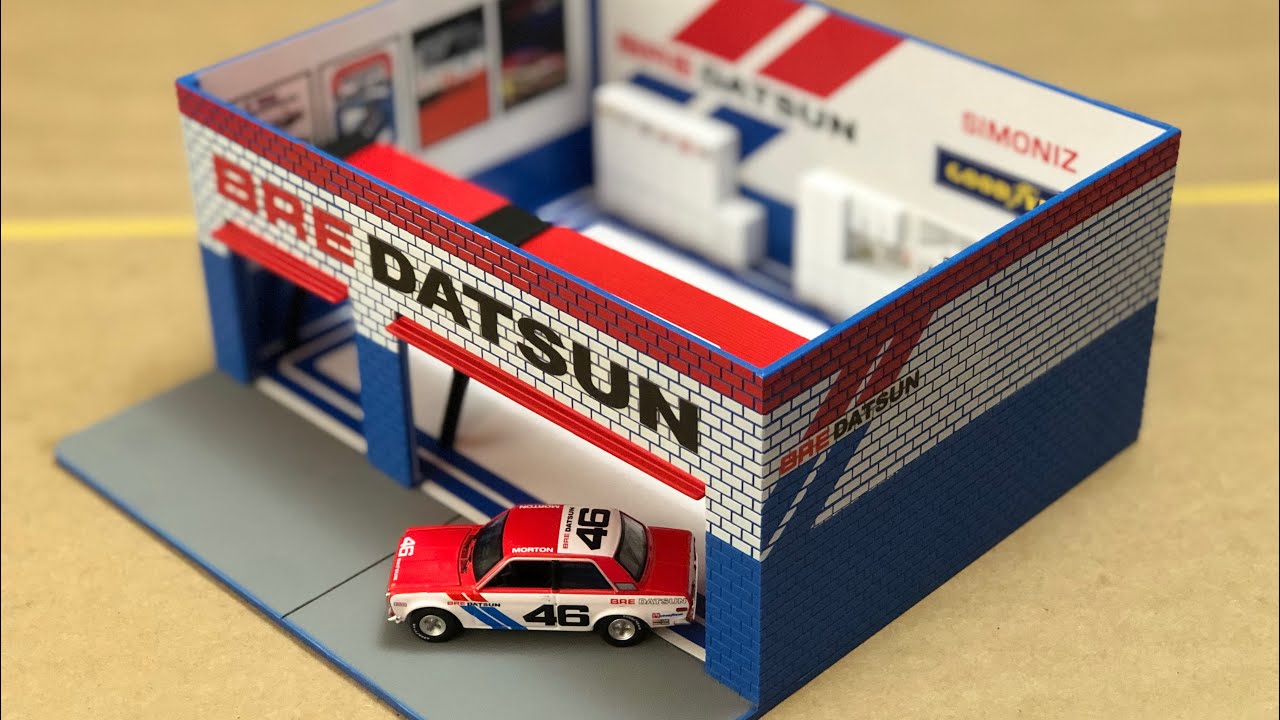 BRE Datsun Garage In 1/64 Scale By Greenlight Collectibles #Diecast