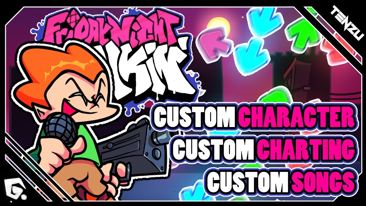 [FNF MOD TUTORIAL] - How to add custom Characters - songs - charting [Tenzubushi]