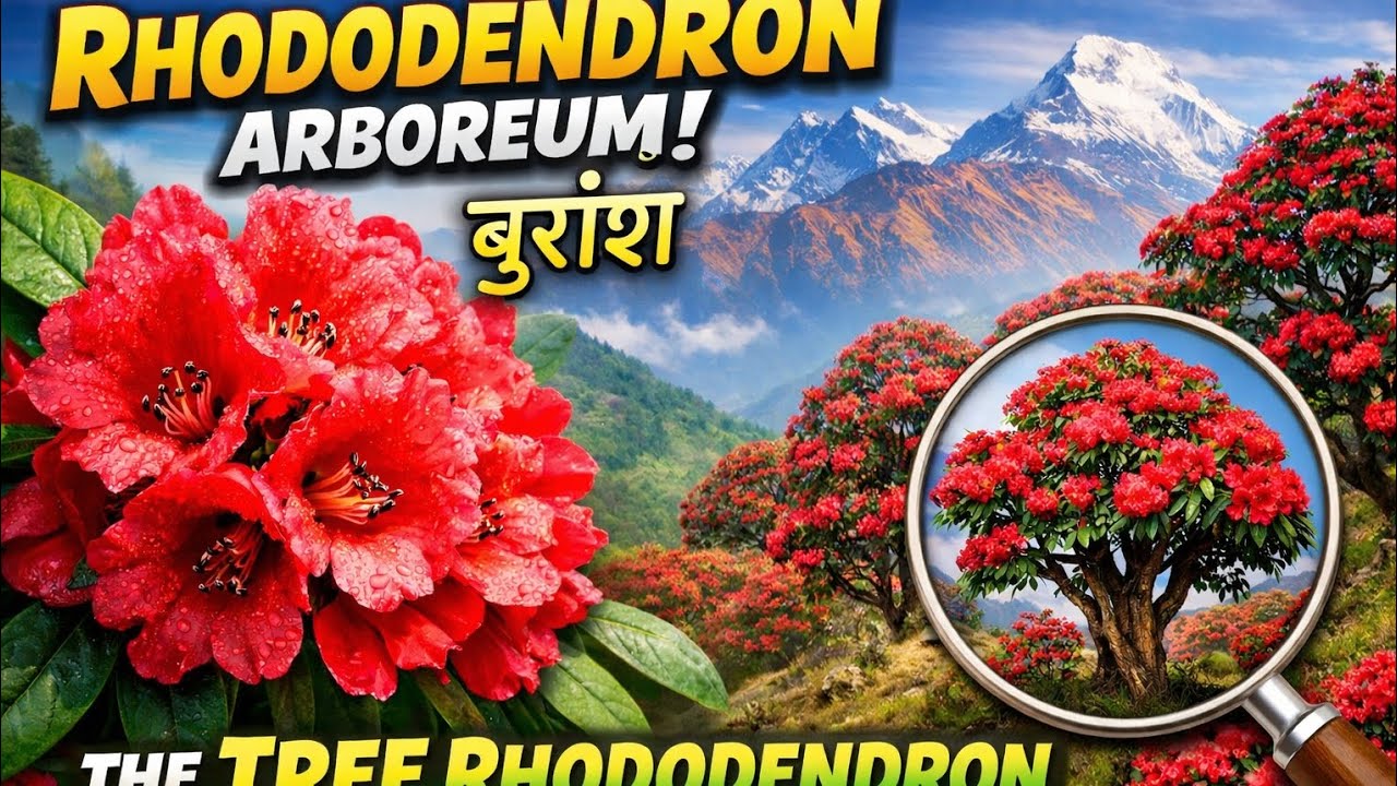 #RhododendronArboreum#Buransh#BuranshFlower#HimalayanFlower#UttarakhandStateFlower#HimalayanBeauty