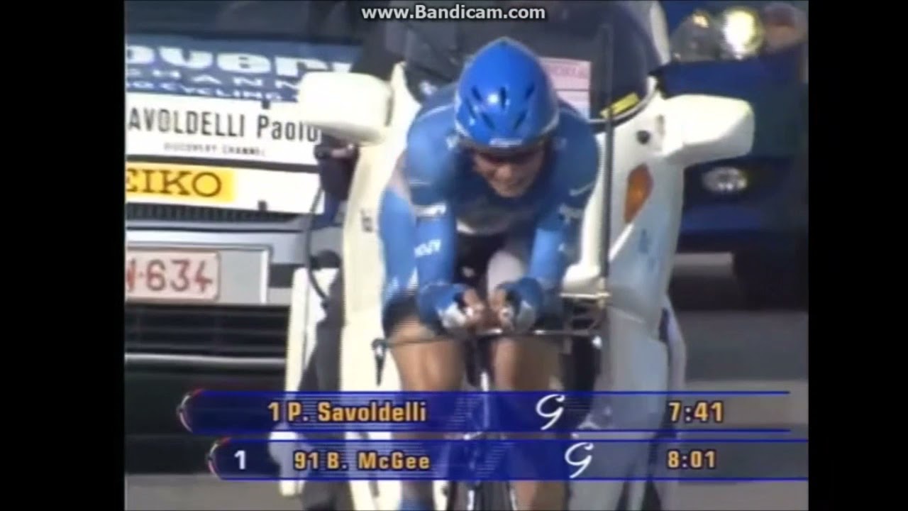 Giro d'Italia 2006 - Stage 1 - Paolo Savoldelli survole le chrono d'ouverture