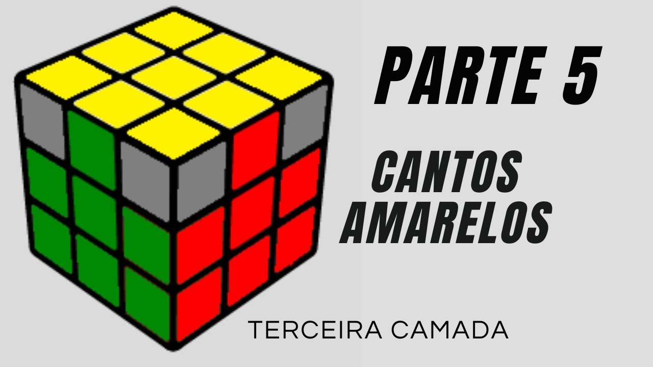 Como resolver CUBO MÁGICO 3X3 - Parte 5 - Cantos Amarelos #cubomágico #cubomagico