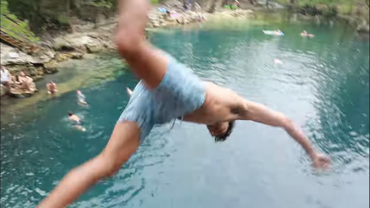 WE JUMPED OFF A BRIDGE!!