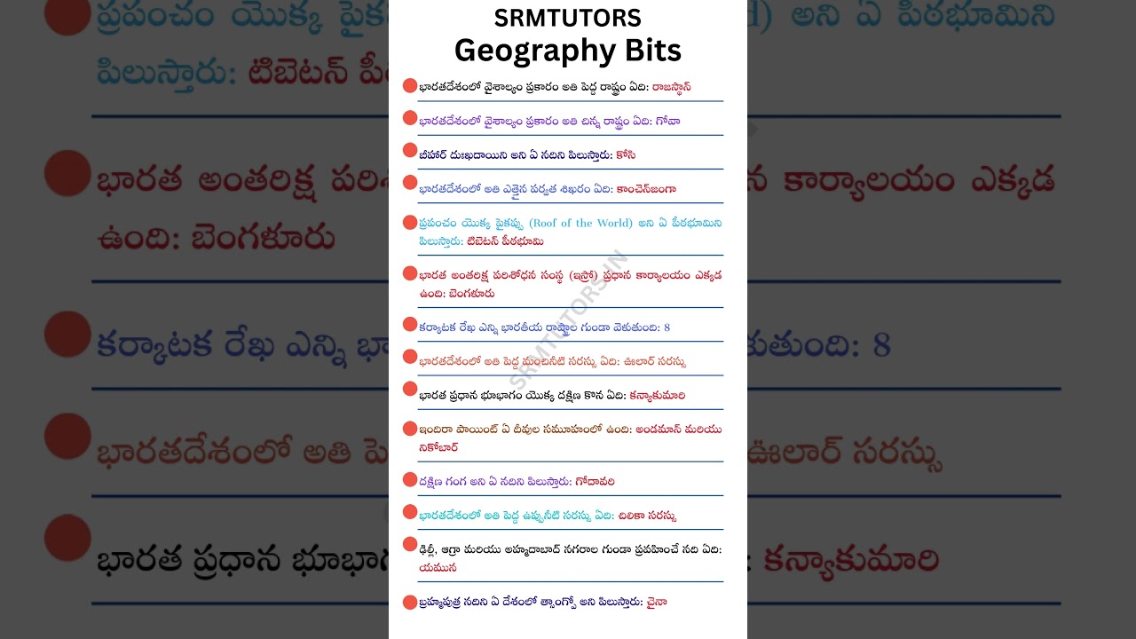 Geography GK | Indian geography GK Bit Bank | Important General Knowledge Questions   #geography