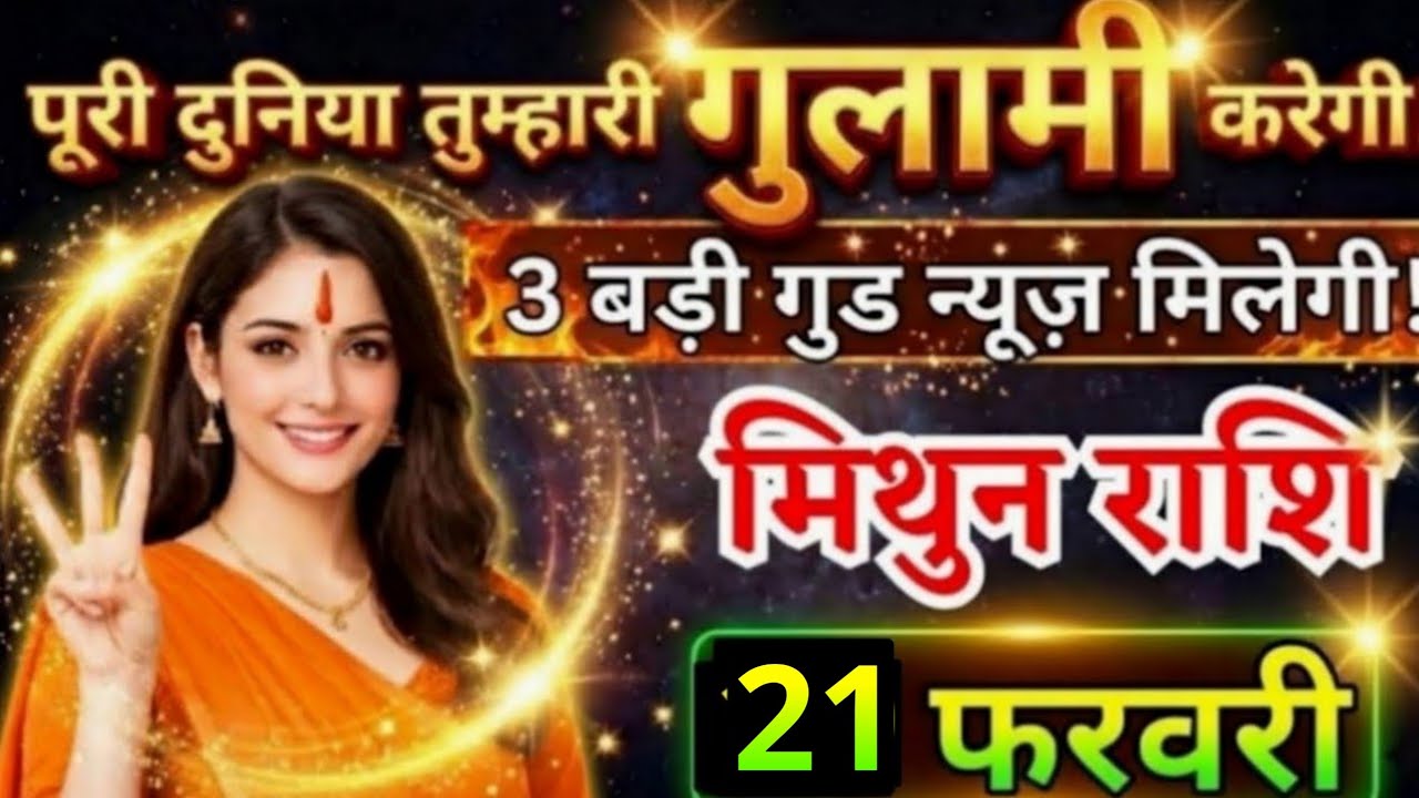 11 फरवरी, मिथुन राशि वालों तीन बड़ी गुड न्यूज़ मिलेगी, Mithun Rashi, आज का राशिफल